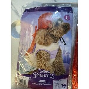 Ariel Disney Princess Little Mermaid Dog Pet Halloween Costume Size L